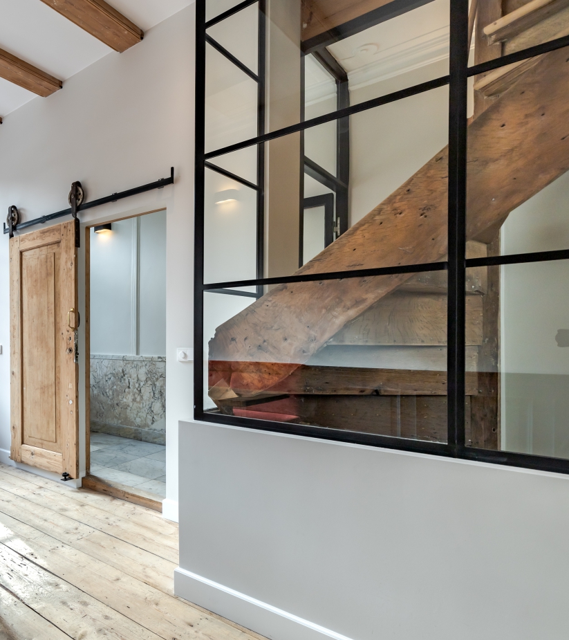 trap-op-maat-met-glas